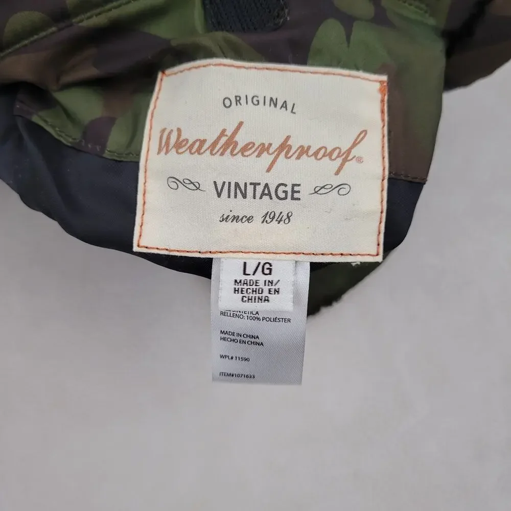 Weatherproof Vintage Men's Reversible Vest Camo Large Excellent